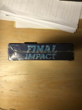 Final Impact Vhs Rare Action Sleaze Oop Big Box Slip Sov Pm 2