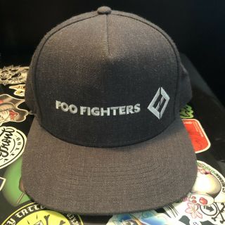 Foo Fighters Snapback Hat Official Tour Merch Rock And Roll Dave Grohl Look Rare