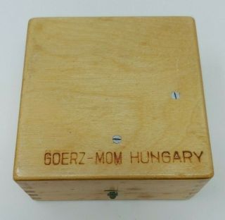 Zeiss Goerz - Mom Hungary Microscope 3D Condenser,  Centering Eyepiece Rare Vintage 3