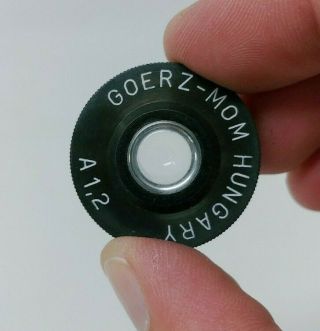 Zeiss Goerz - Mom Hungary Microscope 3D Condenser,  Centering Eyepiece Rare Vintage 6