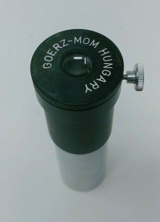 Zeiss Goerz - Mom Hungary Microscope 3D Condenser,  Centering Eyepiece Rare Vintage 8