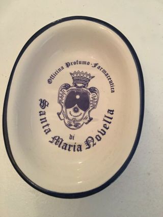 Santa Maria Di Novella Ceramic Soap Dish/italy/rare Find
