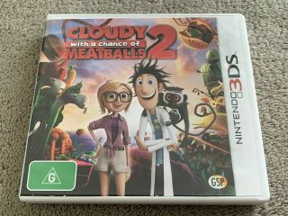 Cloudy With A Chance Of Meatballs 2 Nintendo 3ds 2ds Game Complete Rare Fun