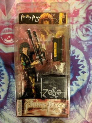 Jimmy Page Led Zeppelin Neca 7” Rare Action Figure 2006 In Package