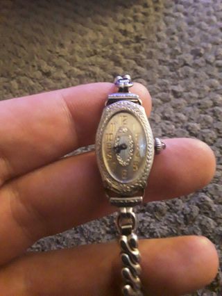 Rare 1920s Vintage Ultra Art Deco Chased Bulova Ladies Flappers Watch.