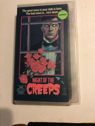 Night Of The Creeps Vhs Hbo Cannon Video Zombies Rare Oop