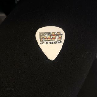 Kiss 40 Year Anniv Usa Logo Guitar Pick - Eric Singer Signed Autograph Band Rare