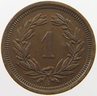Switzerland 1 Rappen 1883 Rare Pe 439