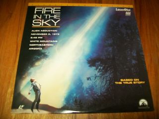 Fire In The Sky Laserdisc Ld Widescreen Format Very Rare