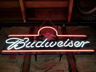Vintage And Rare Budweiser Neon Sign.  Rare.