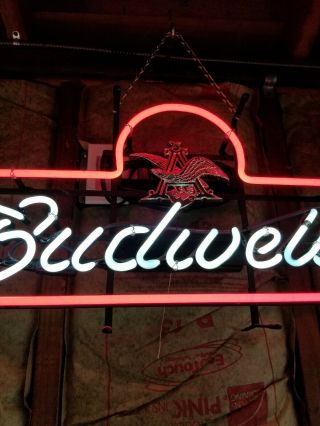 Vintage and rare Budweiser Neon Sign.  Rare. 2