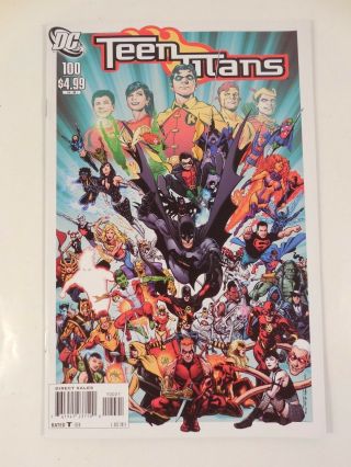 Rare Dc Comics Teen Titans 100 Variant Cover 1st Print Robin Batman Nightwing