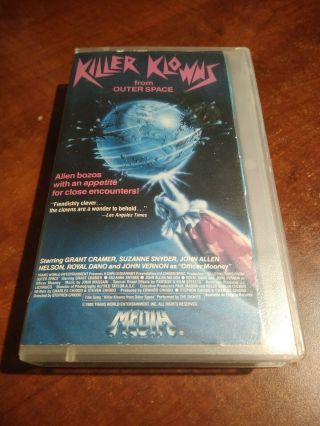 Killer Klowns From Outer Space Cut Box Media Vhs Horror Rare Please Read