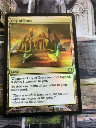 City of Brass - Foil,  MTG,  Magic the Gathering,  Modern Masters 3