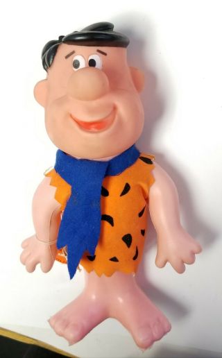 1970 8 " Fred Flintstone Vinyl Figure W/tag Rare The R.  Dakin & Company Toy Doll