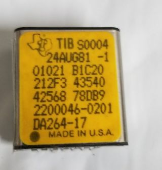 Tib S0004,  Rare Bubble Memory Module,  Year 1981,  Texas Instruments Cg1126