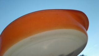Pyrex rare HTF orange coral round Cake Pan 221 vintage 3
