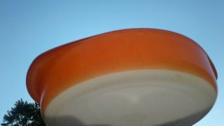 Pyrex rare HTF orange coral round Cake Pan 221 vintage 4