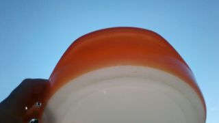 Pyrex rare HTF orange coral round Cake Pan 221 vintage 5