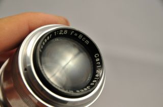 Carl Zeiss Tessar 8cm f2.  8 2.  8/80 Projection lens RARE EX with helicoid m42 5