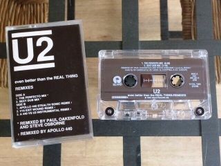U2: Even Better Than The Real Thing (remixes) Rare Limited Edition Usa Cassette