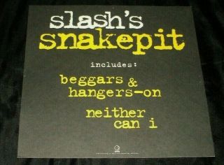 SLASH GUNS N ROSES Slash ' s Snakepit RARE 12X12 PROMO POSTER FLAT 1995 2