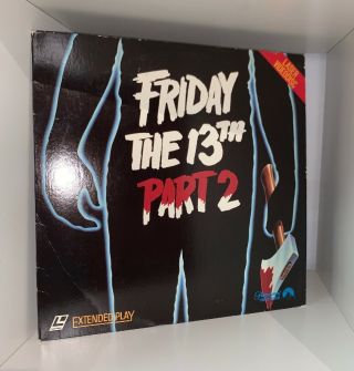 Friday The 13th Part 2 Extended Play 1981 Laser Disc Ld Rare Usa