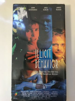 Illicit Behavior Rare Vhs 1991 Unrated Jack Scalia Robert Davi Movie Police