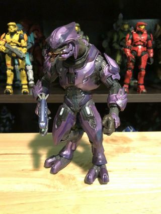 Mcfarlane Halo 3 Reach Video Game Action Figure Purple Elite Minor Plasma Rare