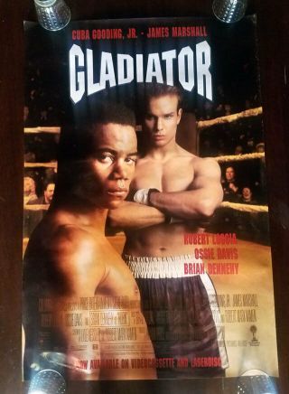 Gladiator Boxing Video Store Movie Poster Cuba Gooding Jr.  1992 Rolled Rare