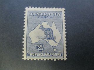 Kangaroo Stamps: 2.  5d Indigo 1st Watermark - Rare (c57)