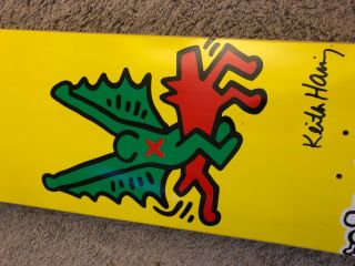 Keith Haring X Alien Workshop Grant Taylor Skateboard Deck Rare 3