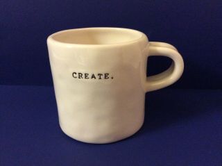 Rae Dunn By Magenta " Create.  ” (typewriter) Small 8 Oz Coffee Mug Rare