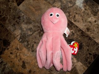 Very Rare Ty Beanie Baby Inky Retired 1994 With Tag Errors