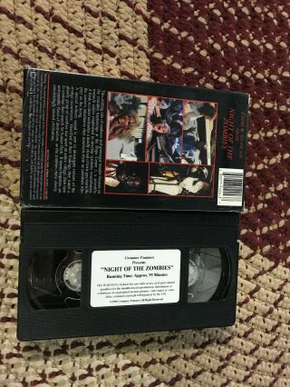 NIGHT OF THE ZOMBIES HORROR SOV SLASHER RARE OOP VHS BIG BOX SLIP 2
