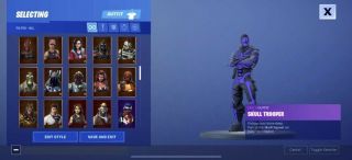 Rare Og Skull And Ghoul Trooper And Galaxy And Black Night Account