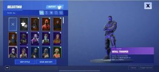 Rare Og Skull And Ghoul Trooper And Galaxy And Black Night Account 2
