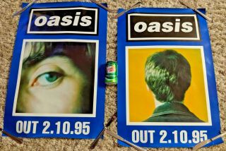 Oasis Morning Glory Rare 1995 Record Store Promo Poster Set Of Two Posters