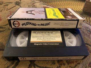 THE SOUND OF MUSIC VHS RARE 1st Release Magnetic Video Julie Andrews 8