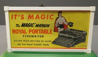American Flyer 577 Royal Typewriter Lighted Whistling Billboard - RARE 5