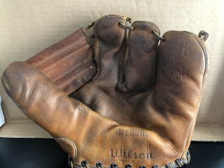 Vintage Wilson Ted Williams G1338 Leather Baseball Glove Rare