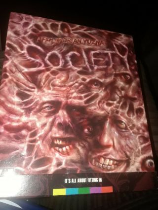 Society (blu - Ray/dvd,  2015,  2 - Disc Set) Oop Limited Edition Arrow Video Rare