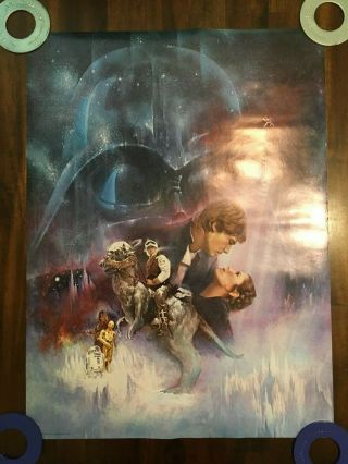Star Wars The Empire Strikes Back 1980 Movie Poster Rare Untitled Print