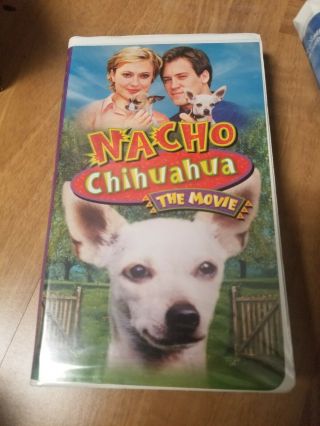 Nacho Chihuahua Vhs 2001 Big Case Rare Oop Cult Classic