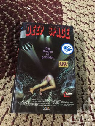 Deep Space Pal German Horror Sov Slasher Rare Oop Vhs Big Box Slip