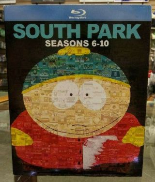 South Park Seasons 6 - 10 (blu - Ray,  74 Episodes,  5 Complete Seasons Rare Look