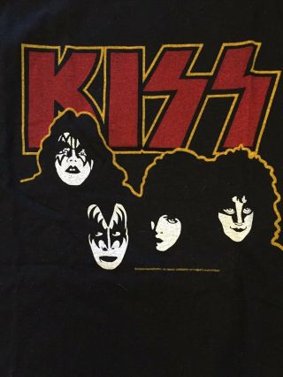 Kiss Rare Official Unmasked 1980 European/aussie Tour Shirt Never Washed/worn