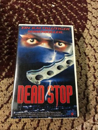 Dead Stop Pal German Horror Sov Slasher Rare Oop Vhs Big Box Slip