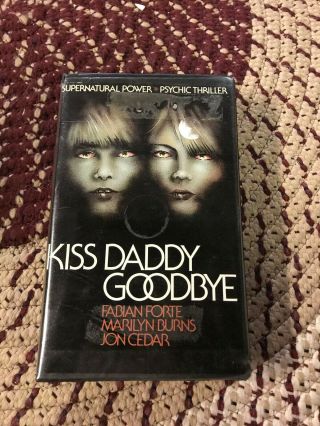 Kiss Daddy Goodbye Horror Sov Slasher Rare Oop Vhs Big Box Slip
