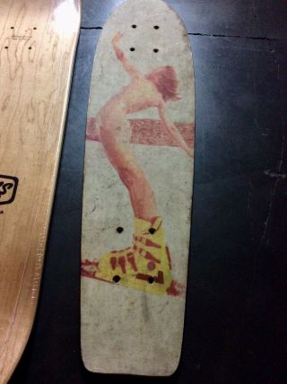Vintage Fiberglass 70s 80s Rare Suzy Chapstick Chaffee Skateboard Deck